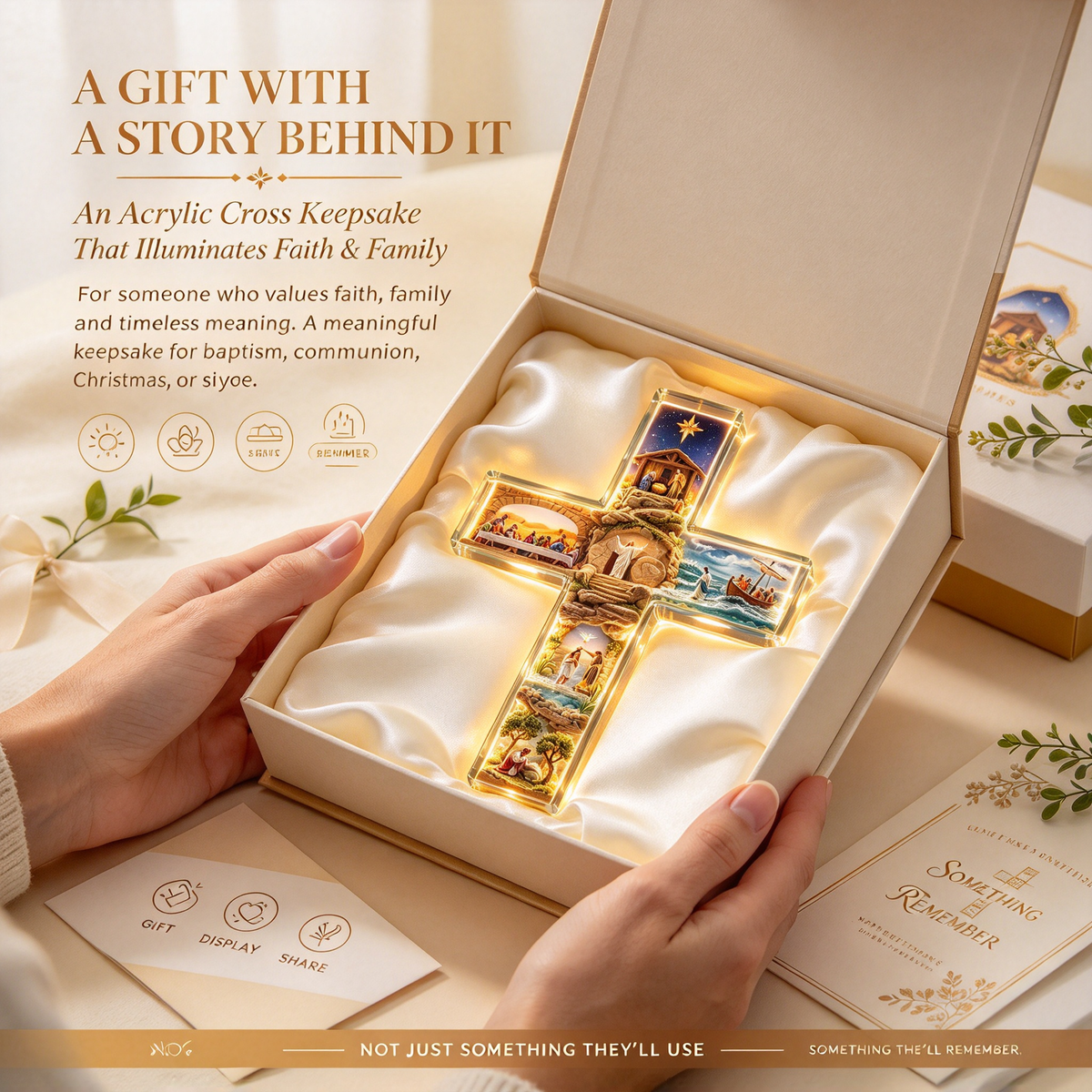 🌟A Sacred Gift They’ll Cherish Forever | Illuminated Bible Cross Nightlight