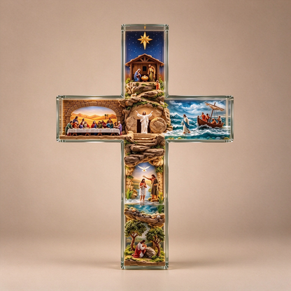 🌟A Sacred Gift They’ll Cherish Forever | Illuminated Bible Cross Nightlight