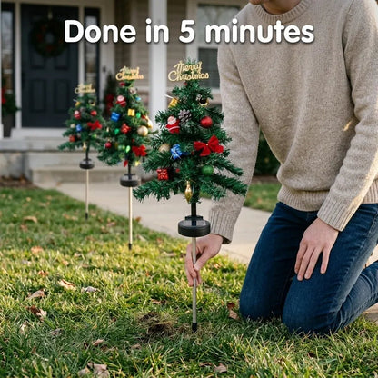 🌲❄️🎅Solar Christmas tree lights holiday decorations, outdoor courtyards, gardens, lawns, small path lights, atmosphere lights