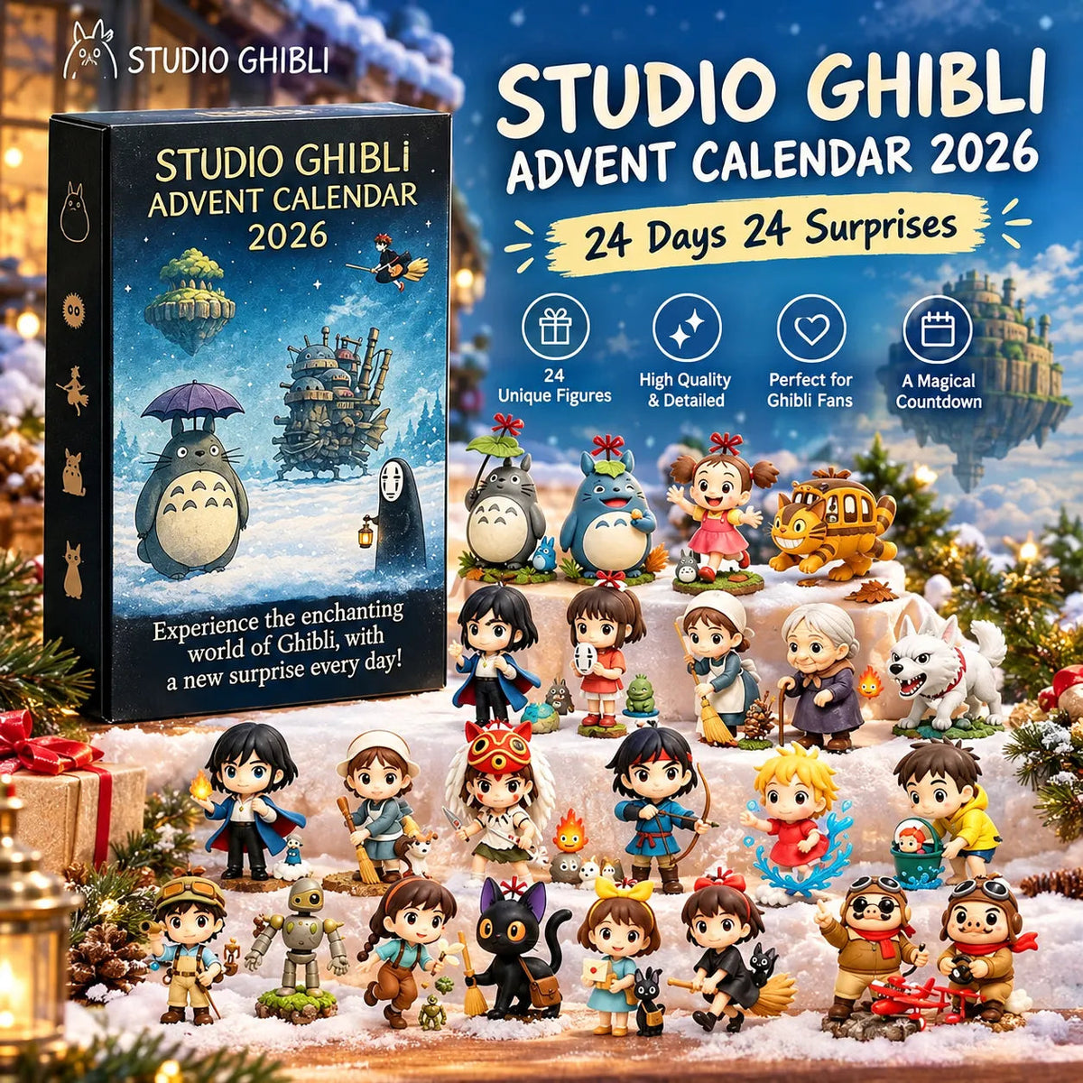 Classic Studio Ghibli Anime Advent Calendar