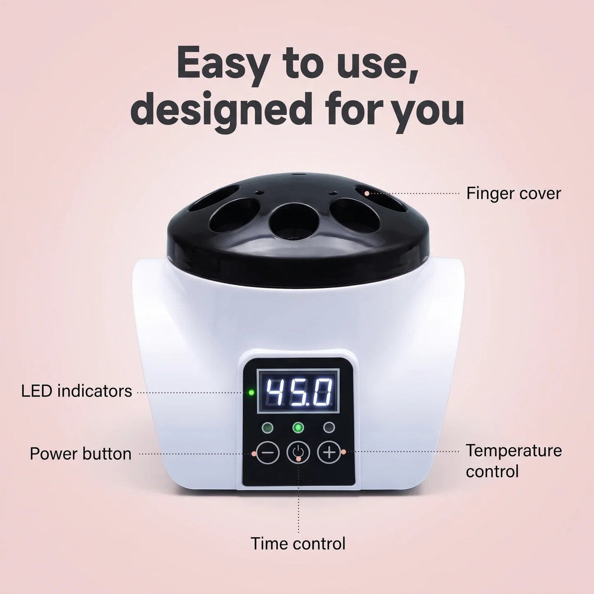 Professional Steam Gel Nail Remover | Digital Display At-Home Steamer