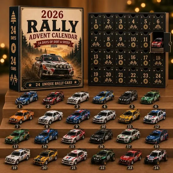 24-Day Rally Car Advent Calendar for Racing Fans – Countdown to Christmas🎄💨