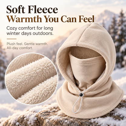 🥶 Fleece Balaclava Hood – Full Face & Neck Winter Protection for Outdoor Adventures（Buy 2 Free Shipping）
