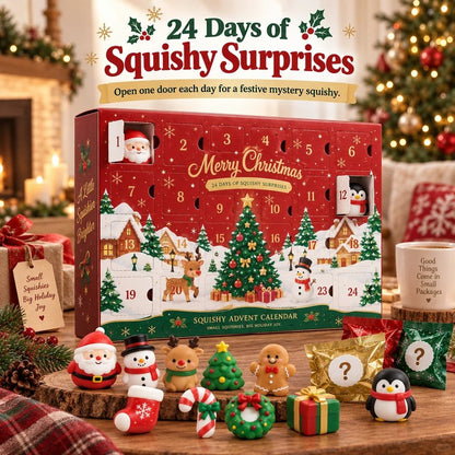 🎄 LAST DAY 50% OFF – 24-Day Christmas Squishy Advent Calendar 🎁