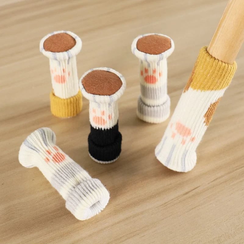 🐾 Cat Paw Chair Leg Covers – Protect Floors, Reduce Noise