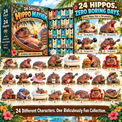 🦛 Ready for Some Hippo Madness?! 😂 2026 Hippo Adventures – 24 Days of Laughs!