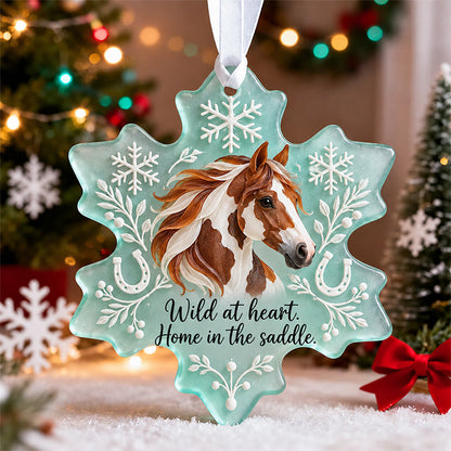 🐴❄️ Horse Lover Snowflake Ornament Collection – 6 Inspirational Christmas Keepsakes