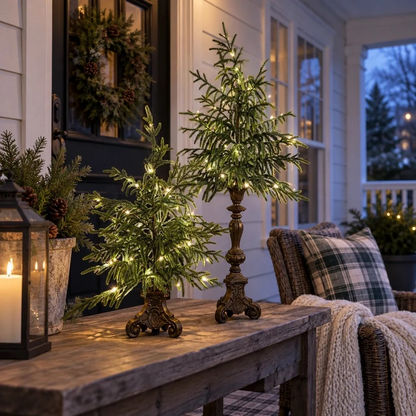 🔥Vintage Lighted Norfolk Pine Trees