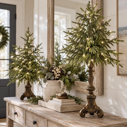🔥Vintage Lighted Norfolk Pine Trees