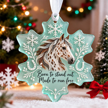 🐴❄️ Horse Lover Snowflake Ornament Collection – 6 Inspirational Christmas Keepsakes