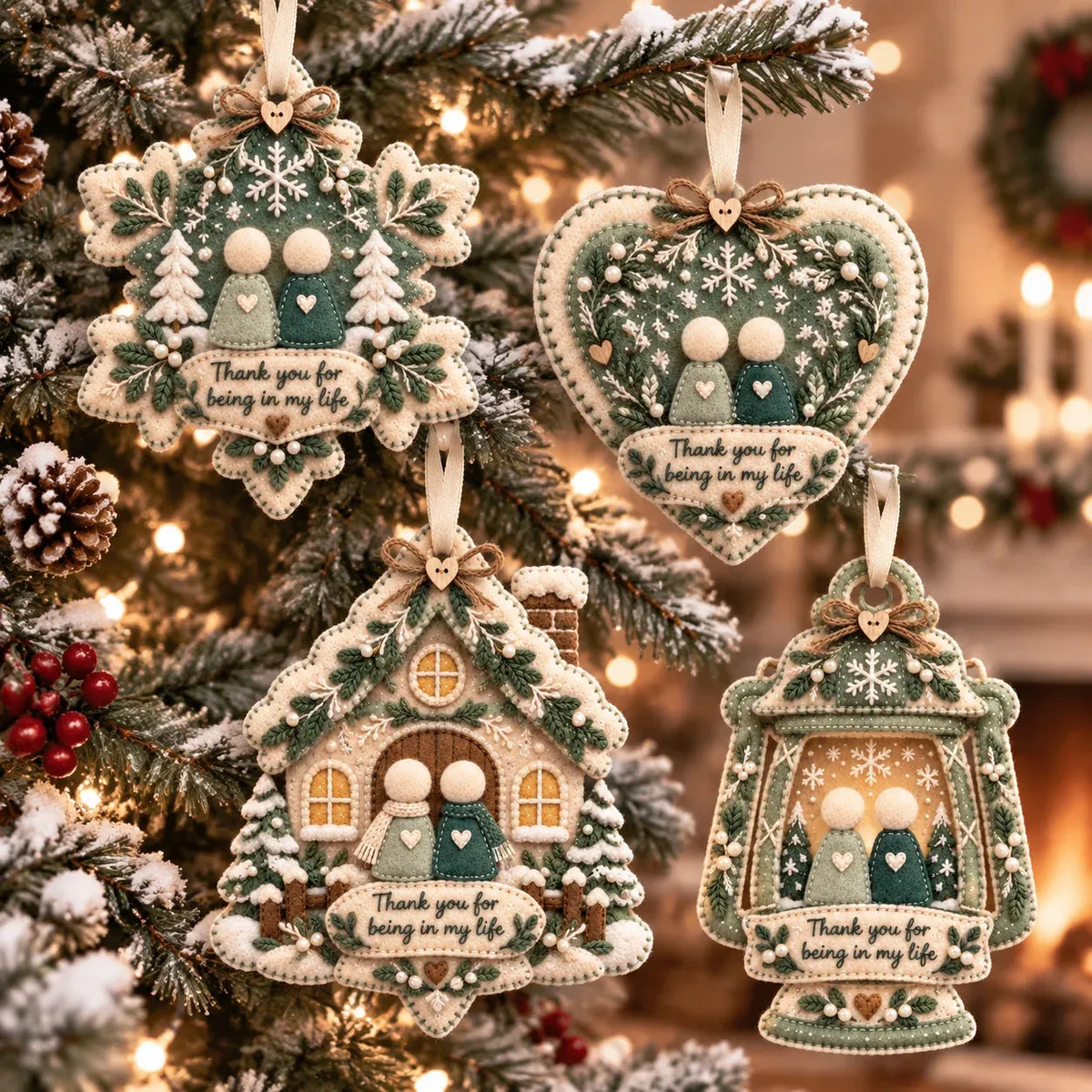🔥LAST DAY 50% OFF - 🧶Handcrafted Felt Holiday Ornament