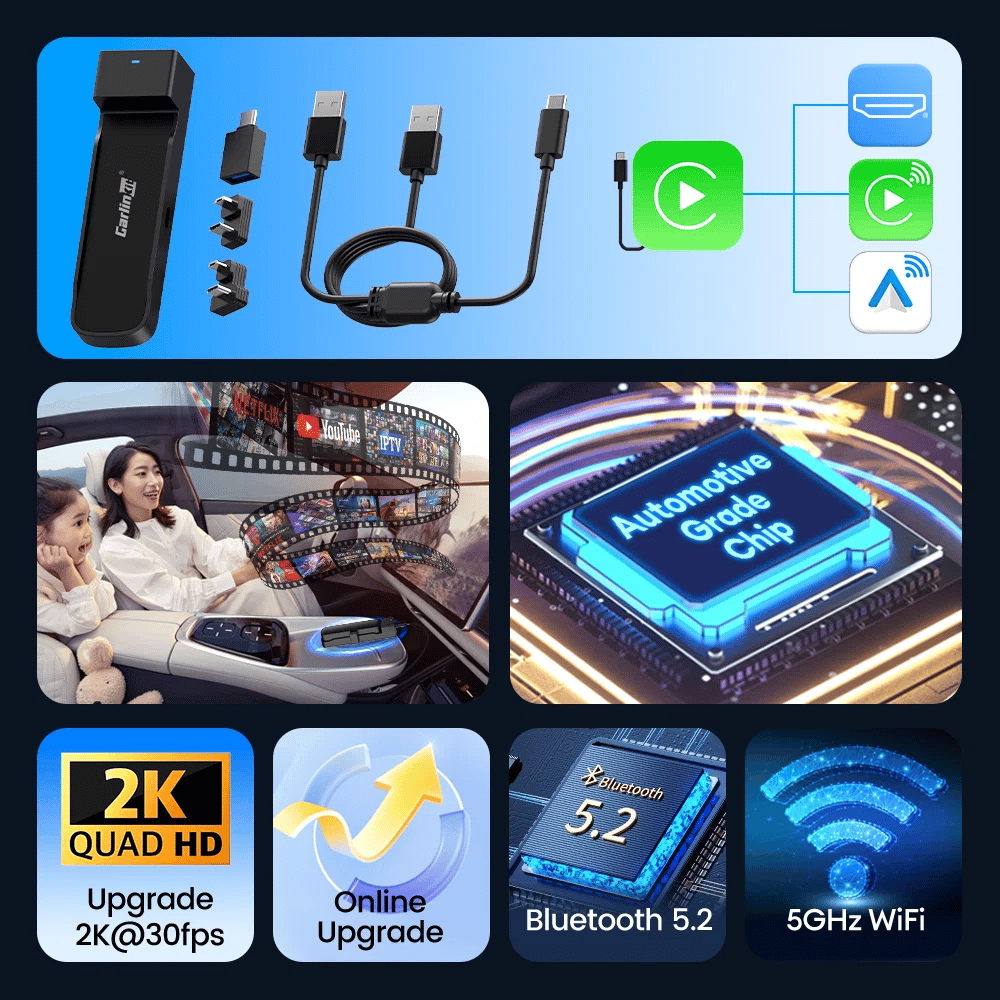 Wireless CarPlay & Android Auto HDMI Streaming Adapter