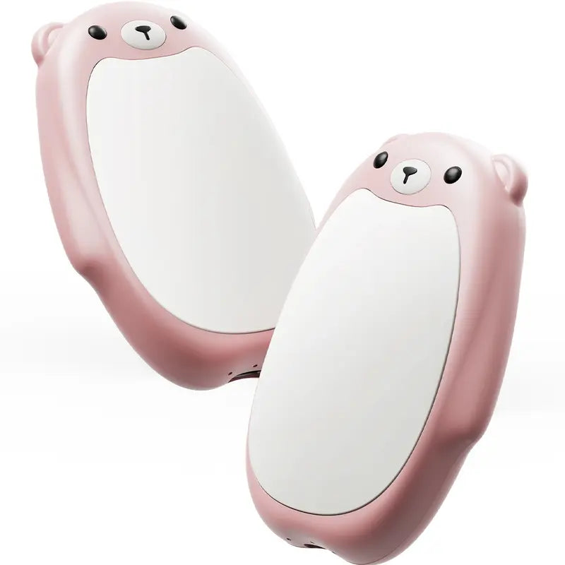 🐻 2-Pack Magnetic Bear Hand Warmers – Rechargeable, 3 Heat Levels & Pocket-Sized