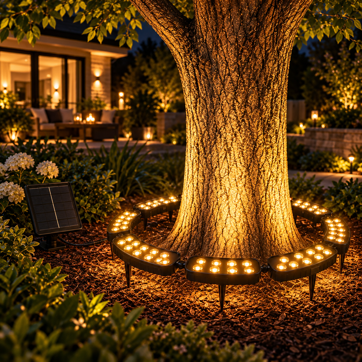 💜💙💚 One Tree. Endless Colors. – Solar RGB Landscape Ring Light