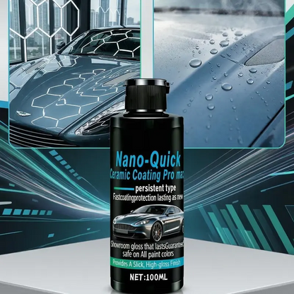 🚗 9H Nano Ceramic Coating for Cars – Deep Gloss & Water Beading ✨