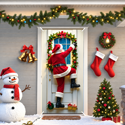 🔥Last Day Promotion 60% OFF💥2026 Christmas Front Door Decoration Cover