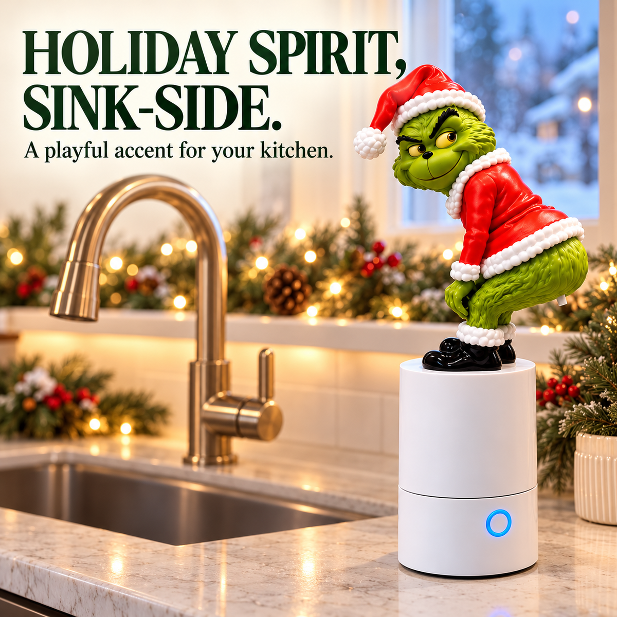🎄😂 Funny Christmas Soap Dispenser – Every Pump Comes With a Toot! 🧼💨🎁