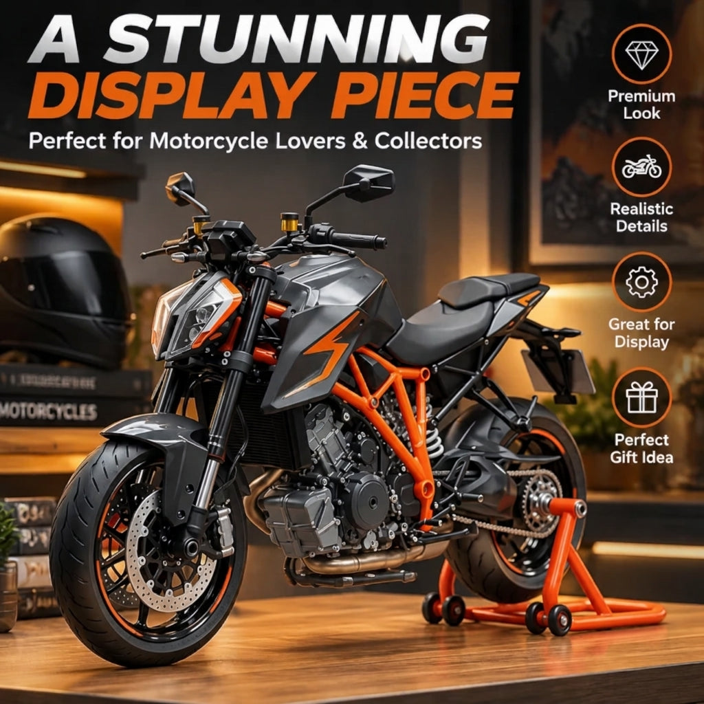 🔥LAST DAY 50%🏍️ Motorcycle Model Kit – 1:6 Scale DIY Assembly & Fuel-Powered Engine