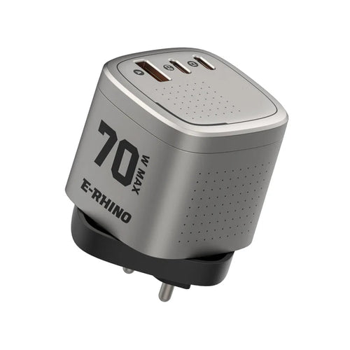 🔥Global Travel Charger (70W, 3-Port, GaN, Integrated Rotary Plug)