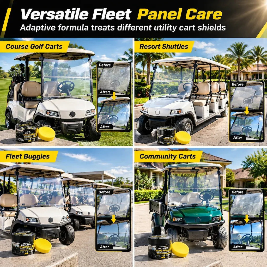 Golf Cart Windshield Scratch Repair Paste with Sponge