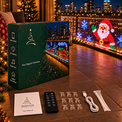 ✨ Save 54%+ FREE SHIPPING | Animated Christmas Curtain Lights – Turn Your Balcony Into a Holiday Show