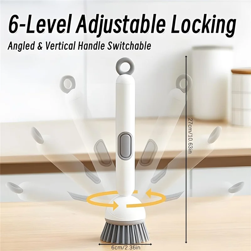 🧽 6-Angle Soap Dispensing Brush