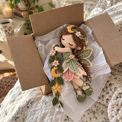 🧚✨ Fairy Hug Crochet Curtain Tiebacks – Whimsical Fairy Window Decor, Handmade Charm & Unique Gift Idea (📦Buy 2 Free Shipping)