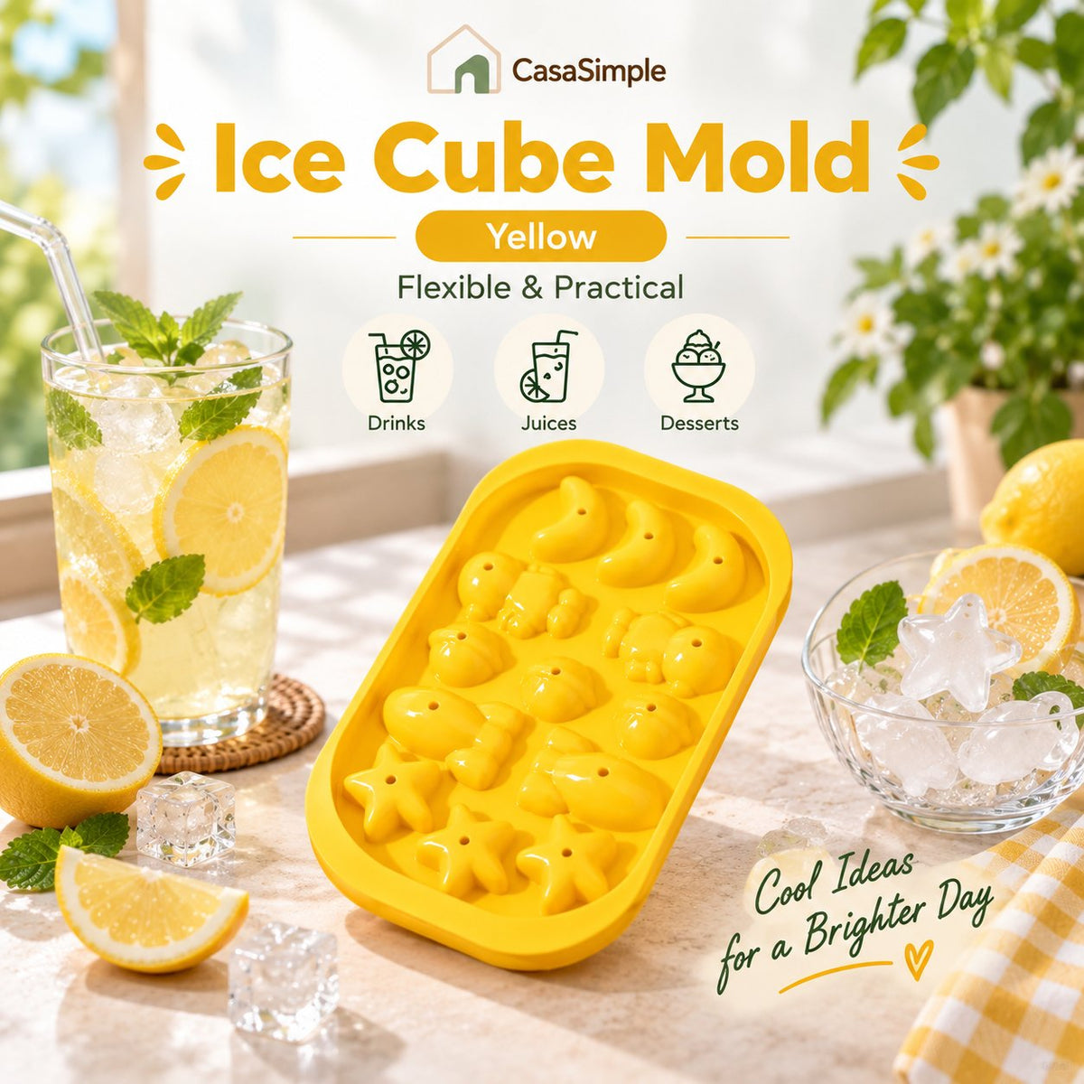 ⏰LAST DAY 50% OFF — 🧊Fun Shape Silicone Ice Cube Mold