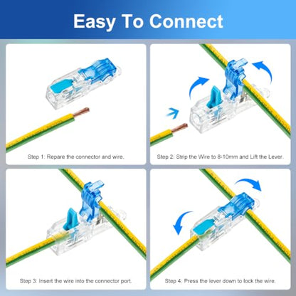 30-Pack T-Tap Wire Connectors ⚡ – 20–14 AWG Solderless Quick Splices