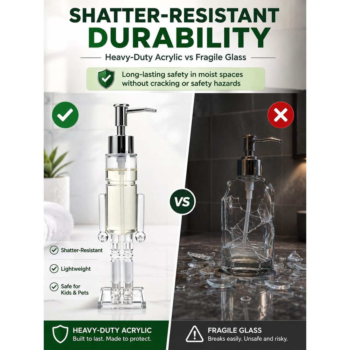 Christmas Character Soap Dispenser 🎄 – Festive Holiday Sink Decor