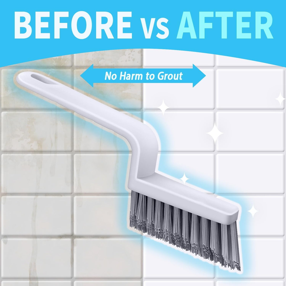 Deep-Clean Tile Grout Brush 🧽 – Handy Scrubber for Floor Gaps