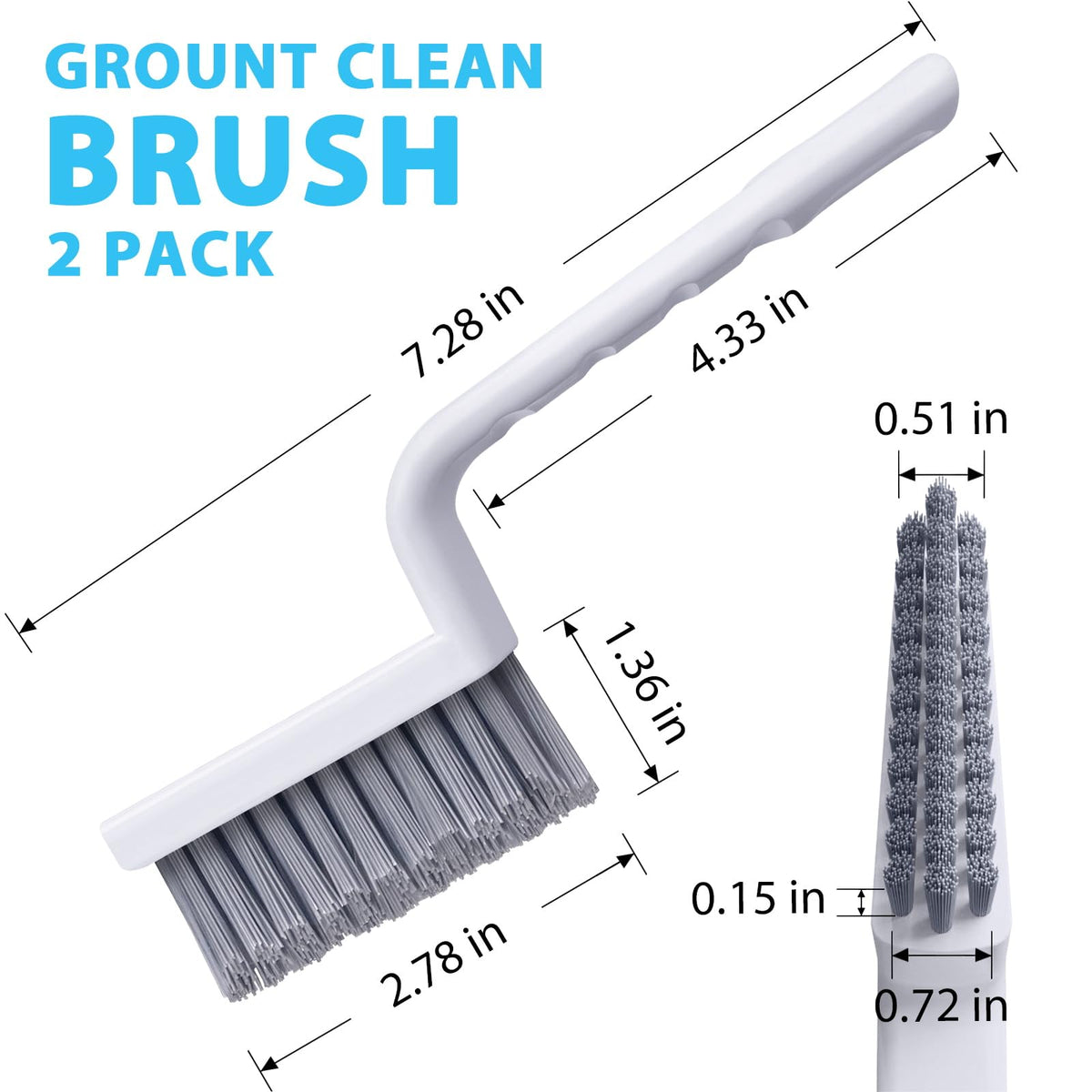 Deep-Clean Tile Grout Brush 🧽 – Handy Scrubber for Floor Gaps
