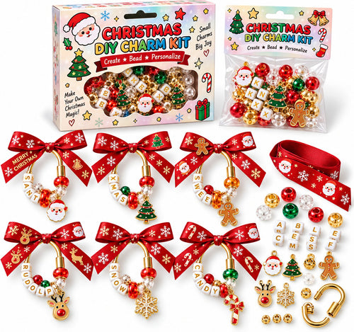 LAST DAY 50% OFF – Personalized Christmas DIY Charm Kit ✨