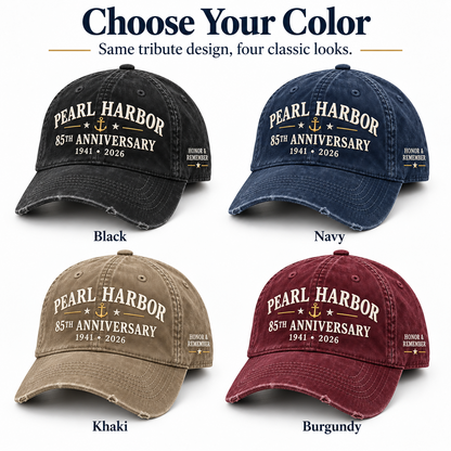 Pearl Harbor 85th Memorial Cap