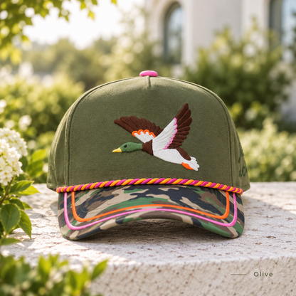 Mallard Embroidered Camo Cap – Outdoorsy Everyday Hat