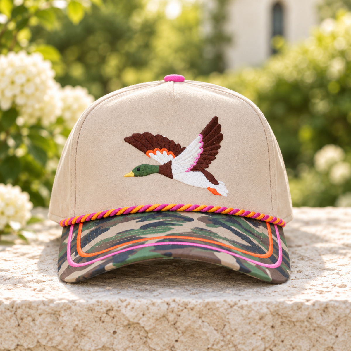 Mallard Embroidered Camo Cap – Outdoorsy Everyday Hat