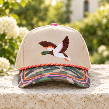 Mallard Embroidered Camo Cap – Outdoorsy Everyday Hat