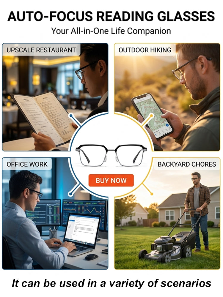 🔥Buy 1 Get 1 Free👓Auto-Adjusting HD Reading Glasses