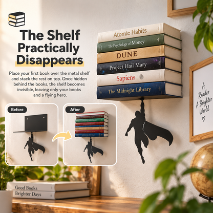 Superhero bookshelf