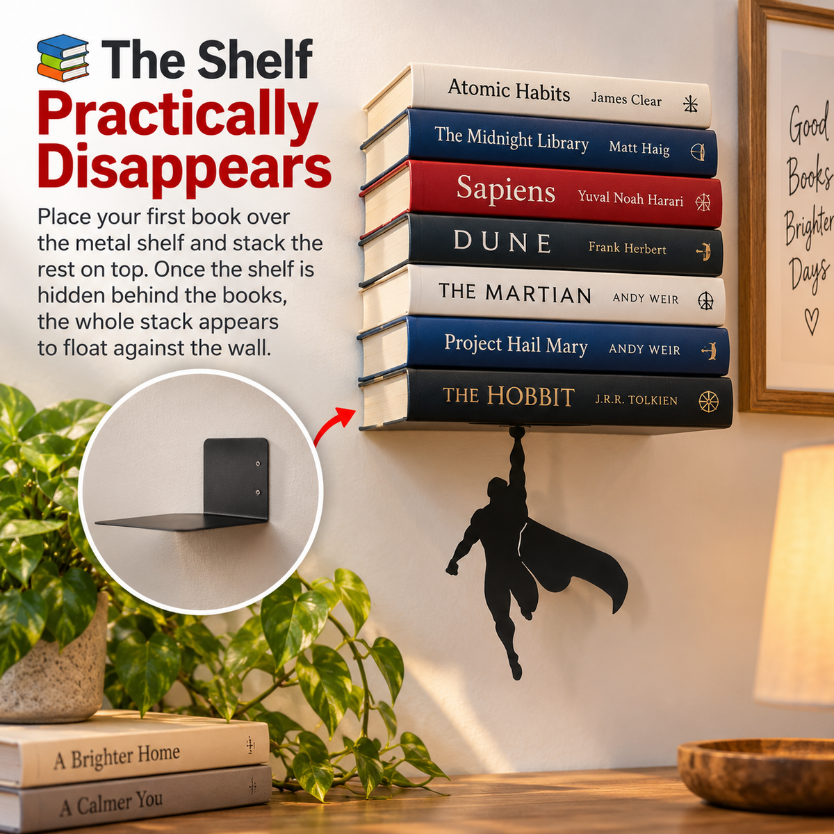 Superhero bookshelf