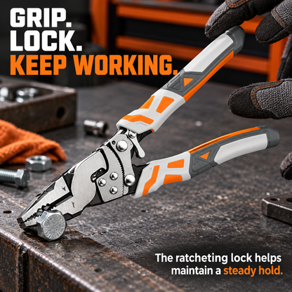 Self-Locking Ratchet Pliers