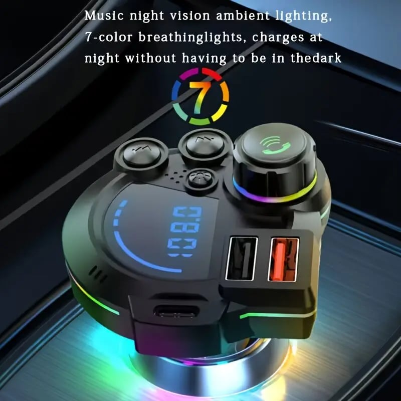 PD30W Bluetooth 5.3 FM Transmitter Car Charger
