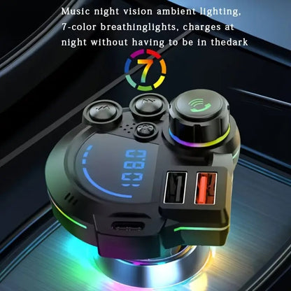 PD30W Bluetooth 5.3 FM Transmitter Car Charger