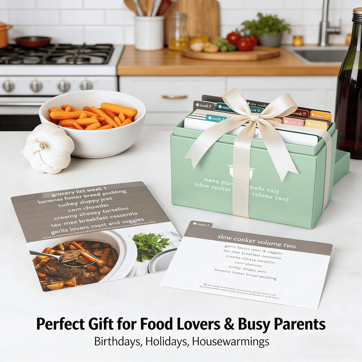 Easy Meal Planner Kit 🍽️ – 103 Photo Recipe Cards for Daily Cooking