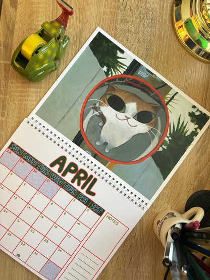 📆2027 Kelly Pringle Calendar【Calendar and sticker sheet】