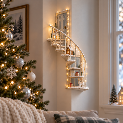 ✨ Lighted Fairy Stairway™ | Winter Wall Decor
