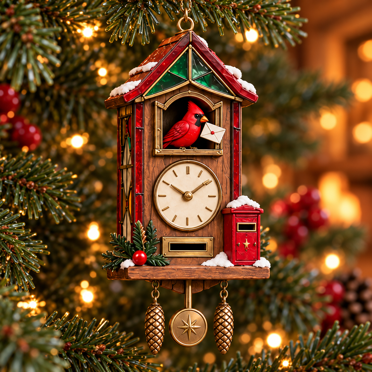 🐦 2026 Red Cardinal Cuckoo Clock Ornaments – 6 Vintage-Inspired Designs for a Nostalgic Christmas Tree