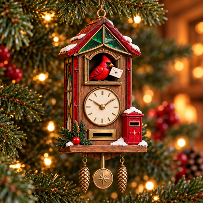 🐦 2026 Red Cardinal Cuckoo Clock Ornaments – 6 Vintage-Inspired Designs for a Nostalgic Christmas Tree