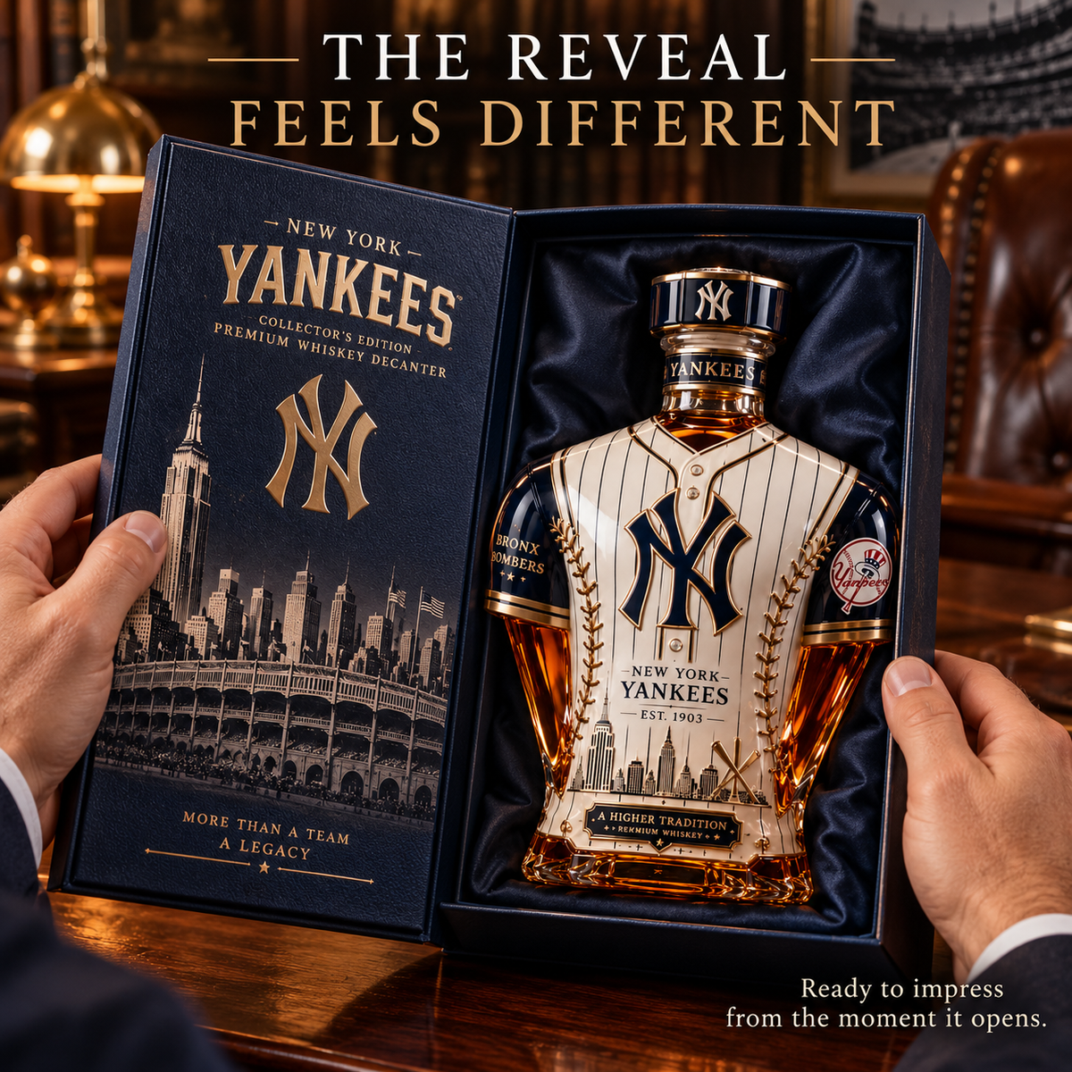 ⚾ Bronx Bomber Jersey Decanter – Baseball-Inspired Collector Bottle