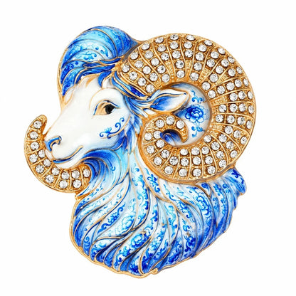 Luxury Zodiac Enamel Brooch – Turn a Simple Blazer into a Statement ✨